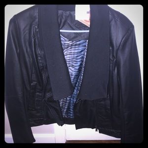 Vegan leather jacket